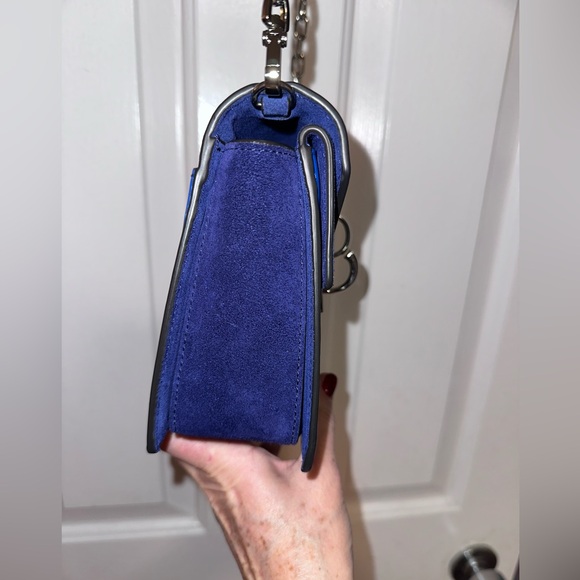 🌟 Henrí Bendel Plaza Colorblock Crossbody – Victoria Blue / Eclipse – New🌟 - Picture 10 of 15